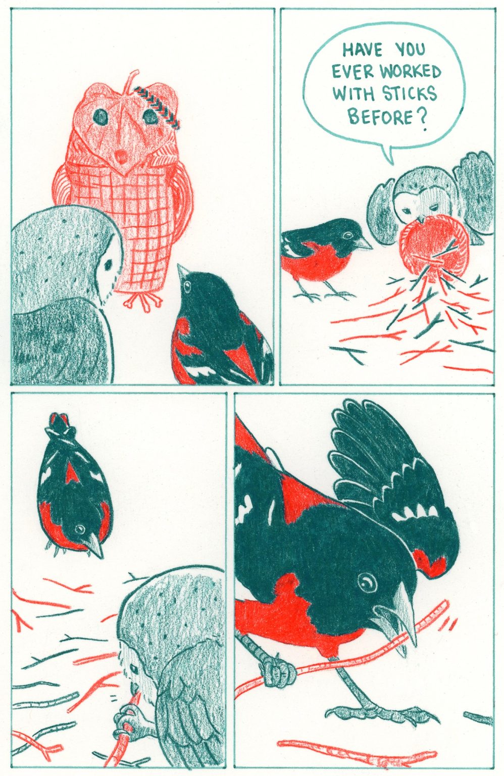 20 Hand Drawn Falseknees Comics Illustrates The Story Of Birds | Comics ...