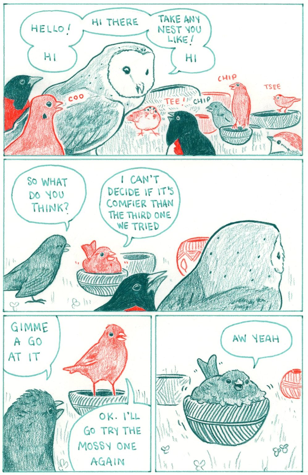 20 Hand Drawn Falseknees Comics Illustrates The Story Of Birds | Comics ...